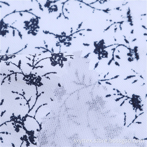 Cotton Yarn Dyed Oxford Flower Printed Shirt Fabric